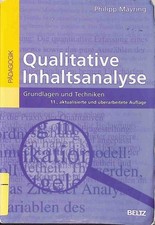 Qualitative Inhaltsanalyse : Grundlagen und Techniken. Pädagogik Mayring 2201873