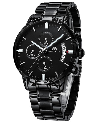 Uhren herren schwarz edelstahl - herren,