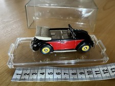VITESSE 410 VW KÄFER CABRIO1949 MODELLAUTO 1:43 VOLKSWAGEN CABRIOLET SCHWARZ ROT