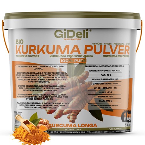 Kurkuma pulver 1kg curcumin - kurkuma,