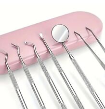 6er Set Zahnreinigung Zahnpflege Zahnarztbesteck Zahnsteinentferner Instrumente