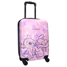 Disney Stitch Trolley Koffer Kinder Mädchen Kinderkoffer Trolly Reisekoffer pink