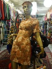 Minikleid XS Rockabilly Glanz Etui Kleid feminin 60er TRUE VINTAGE floral dress 