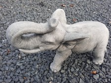 Steinfigur elefant steinguss - steinfigur,