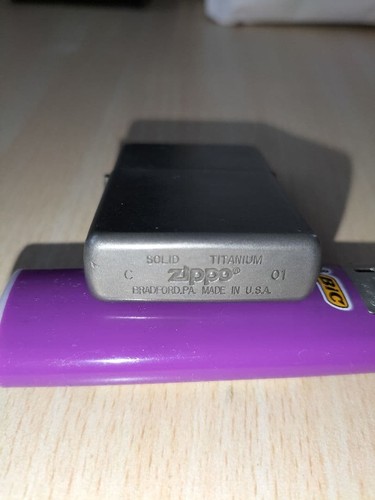 Solid titanium zippo lighter - titanium,
