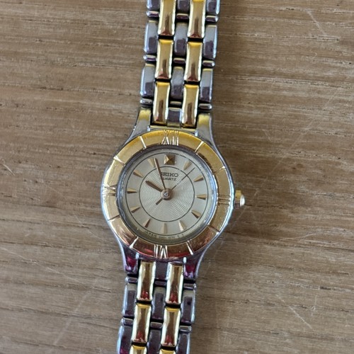 Seiko quarz frauenuhr - frauenuhr, bicolor