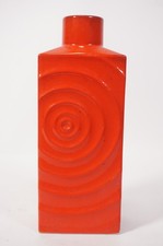 Vintage Steuler 215/25 Cari Zalloni Design Zyklon Vase Keramik rot ca. 25 cm