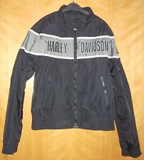 Harley Davidson Racing Blouson S grau  Biker Jacke Nylon Textiljacke schwarz