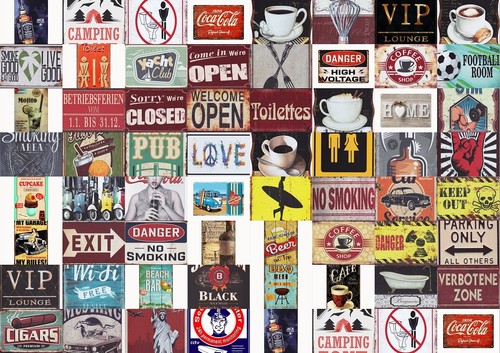 Blechschilder bild retro - bild,