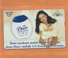 Österreich - Telefonkarte Dove Cream Shower (hübsche Frau)