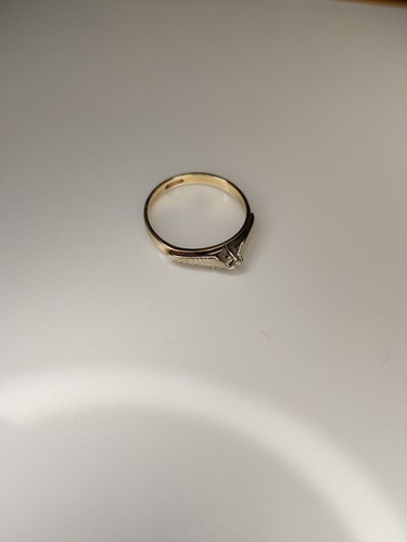 Goldring aus 585 gold - aus, mit