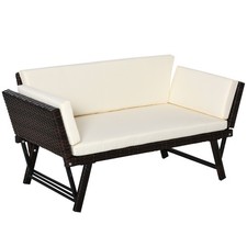Polyrattan gartensofa sitzer - 2,