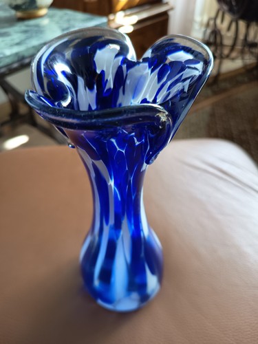 Vase kobalt blau handarbeit - kobalt,