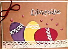 Osterkarte selbst entworfen