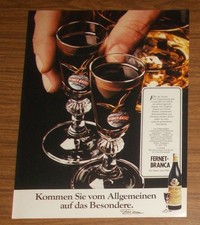 Seltene Werbung FERNET-BRANCA