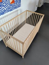 Kinderbett 120x60 mit Matratze höhenverstellbar 