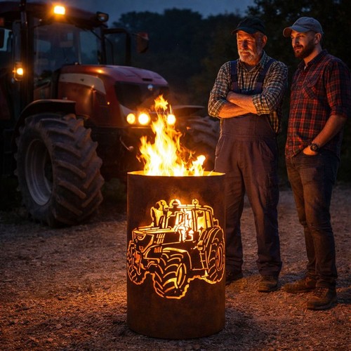Feuertonne mit traktor - 🔥,