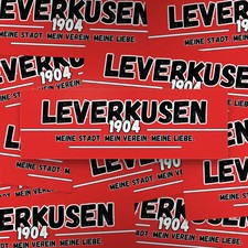 100x Leverkusen Aufkleber/
