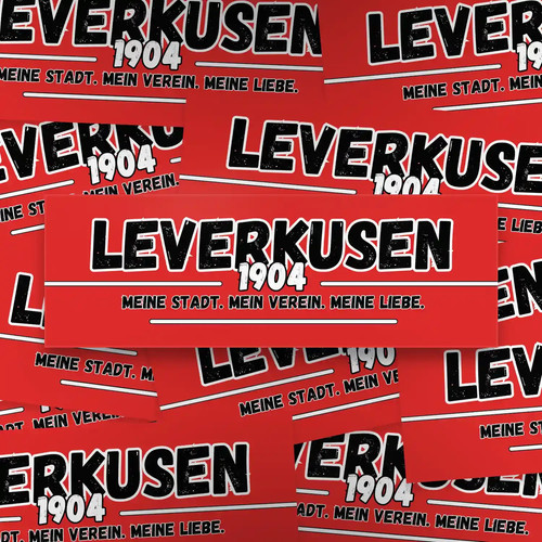100x leverkusen aufkleber - 100x,