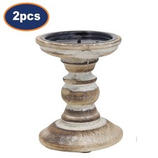 2er Set weiß rustikal