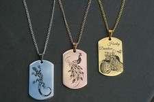 Anhänger Edelstahl mit Gravur