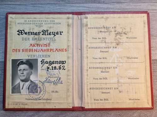 Ddr heft buch - heft, auszeichnung