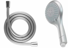 Brauseset Handbrause mit Schlauch 150 cm Duschkopf matt/chrom/grau Bad Dusche