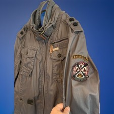 Lässige Männer Outdoor Jacke von KHUJO Gr.XXL  Grau Fast NEU 