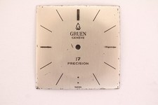 Gruen Geneve 17 Precision Zifferblatt Armbanduhr 24mm x 24mm DAU HAU vintage
