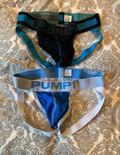 PUMP! Jockstrap Set XL – sportlich, sexy, blau & schwarz – Top Zustand
