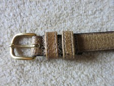 True Vintage, Damengürtel, J.G. HOOK, natur, Schweinsleder, Gr. S, 70er Jahre