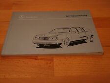 Mercedes-Benz Betriebsanleitung W210 Kombi Betriebsanleitung 2105841781