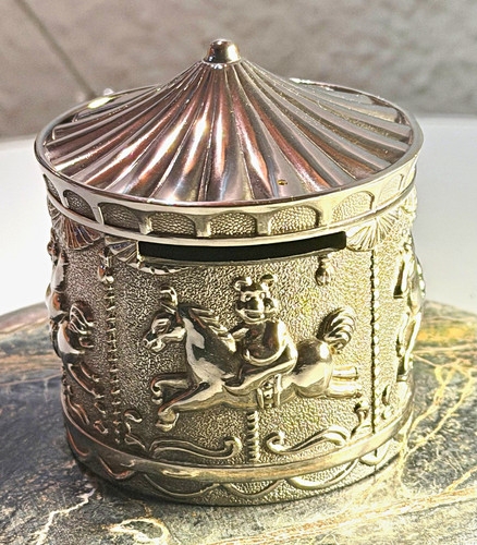 Runde sammler spardose metall - runde,