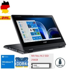 Acer TravelMate Spin B3 Convertible Laptop 11.6  Zoll HD Touchscreen Win11 pro