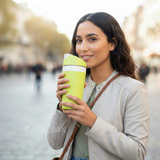 TUPPERWARE C189 KAFFEE & GO 360 ML HELLGRÜN KAFFEEBECHER THERMO-BECHER