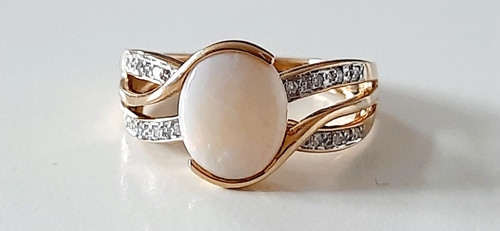 Gold ring 585 - ring, ooo