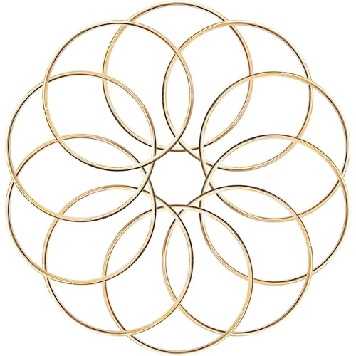 Deko metallringe 5cm gold - 5cm,