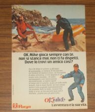 Seltene Werbung Furga OK MIKE Action Man G.I.Joe Big Jim Clone 1976