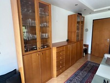 Tolle -Kirsch Holz Vitrine, Vitrinenschrank, Glasschrank, Teakholz Möbel