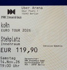 Tickets koRn Berlin 14.11.26