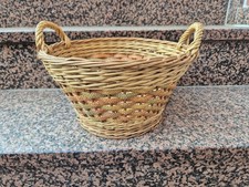 Korb Flechtkorb bunt mehrfarbig Schwälmer Handarbeitskorb wie neu