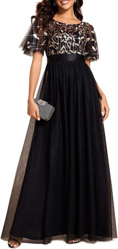 Damen abendkleid linie - ,