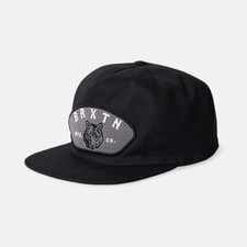 BRIXTON STATION HP SNAPBACK CAP BLACK