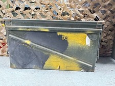 MILITÄR ARMEE ÜBERSCHUSSAUSGABE 40mm MUNITIONSKISTE METALL AUFBEWAHRUNGSBEHÄLTER WERKZEUGKISTE (A)