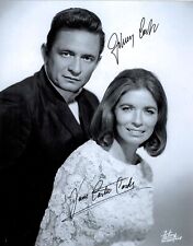 JOHNNY&JUNE CARTER CASH-Original handsignierte Autogramme auf Foto 20x25 (1077)