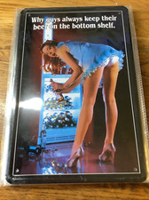 Blechschild Schild 20x30 Erotik Bier im Kühlschrank Bar Partyraum PK8