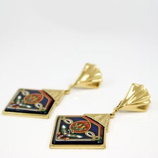 ungetragene Michaela FREY WILLE Ohrclips -Anker-Krone-Kompassnadel-Lorbeerblatt-