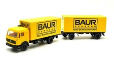 1:87 (H0) - Wiking 459/1  Mercedes-Benz 1635  Koffer-Lastzug  / BAUR Versand