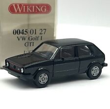 Wiking 0045 01 27 VW Volkswagen Golf I GTI in schwarz, OVP, 1:87, G1/02
