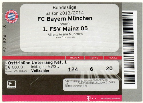Ticket bayern münchen - bl,